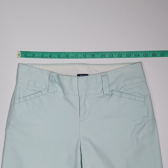 Gap Soft Girl Ice Blue Wide Leg Mid Rise Cotton Trousers Women's Size 2 - Picture 8 of 13